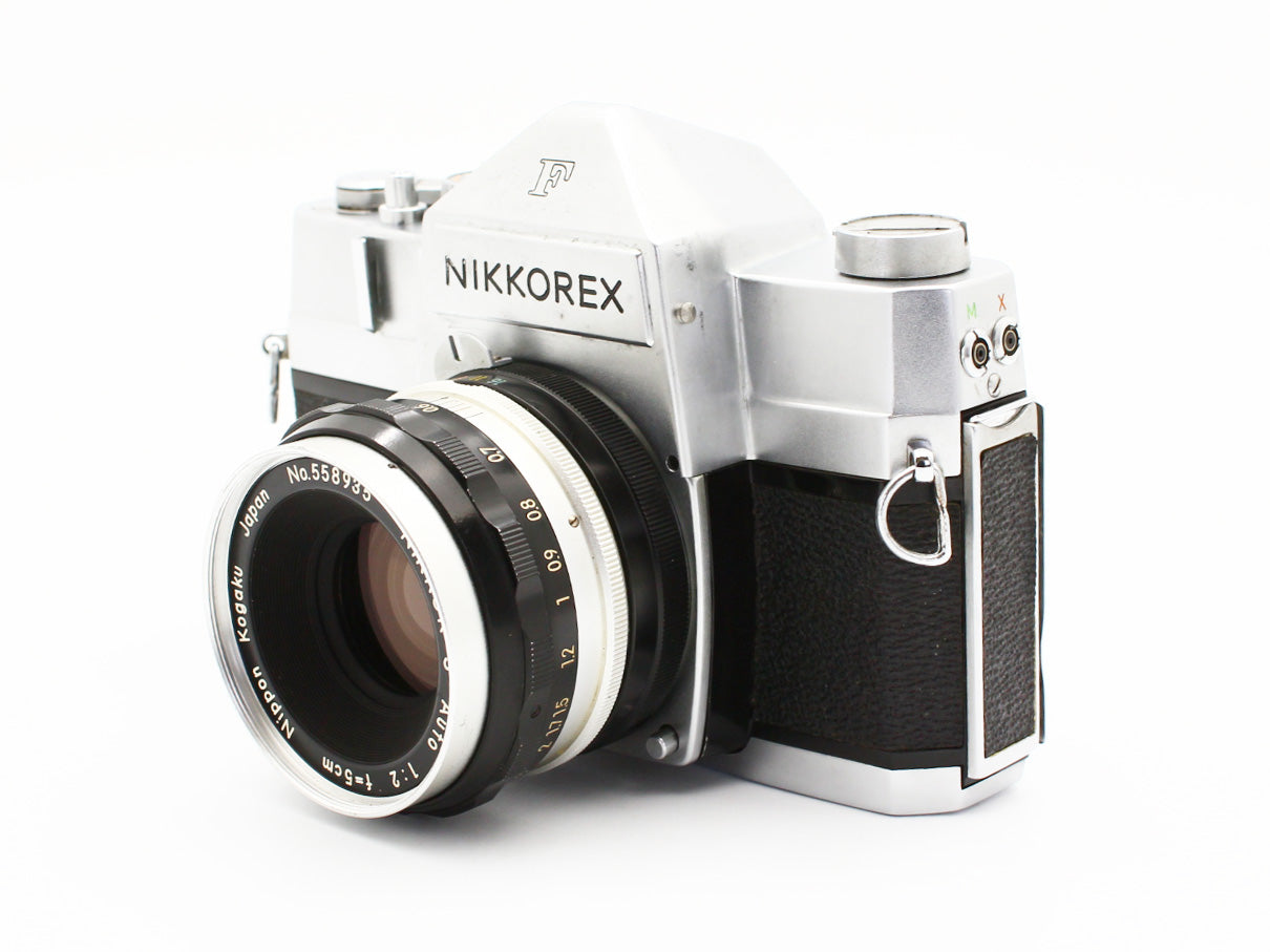 Nikon NIKKOREX F Film Camera NIKKOR-S 50mm f/2 Lens Exposure Meter JAPAN【Exc+5】