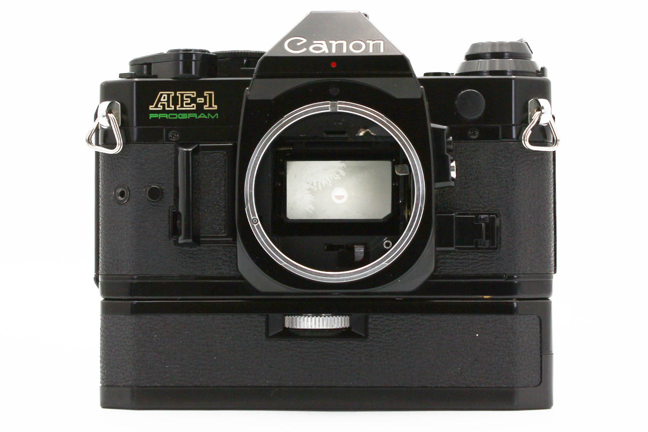 CANON AE-1 Program Power Winder NFD 50mm f/1.4 135mm f/2.8 Lens JAPAN【Exc+3】