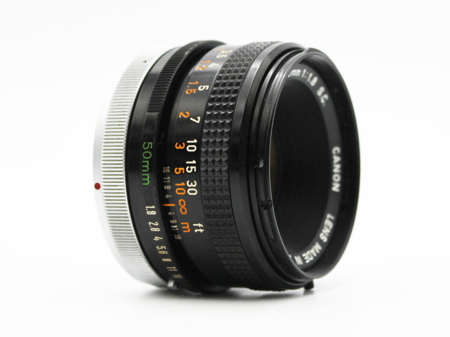Canon EF Black 35mm SLR Film Camera FD 50mm f/1.8 S.C. Lens JAPAN【Very Good】