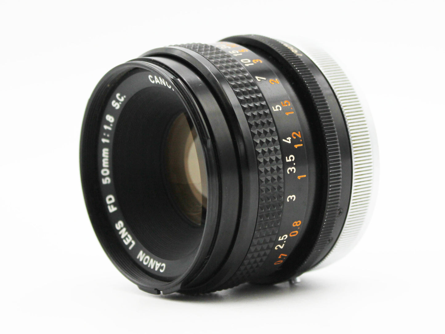 Canon EF Black 35mm SLR Film Camera FD 50mm f/1.8 S.C. Lens JAPAN【Very Good】