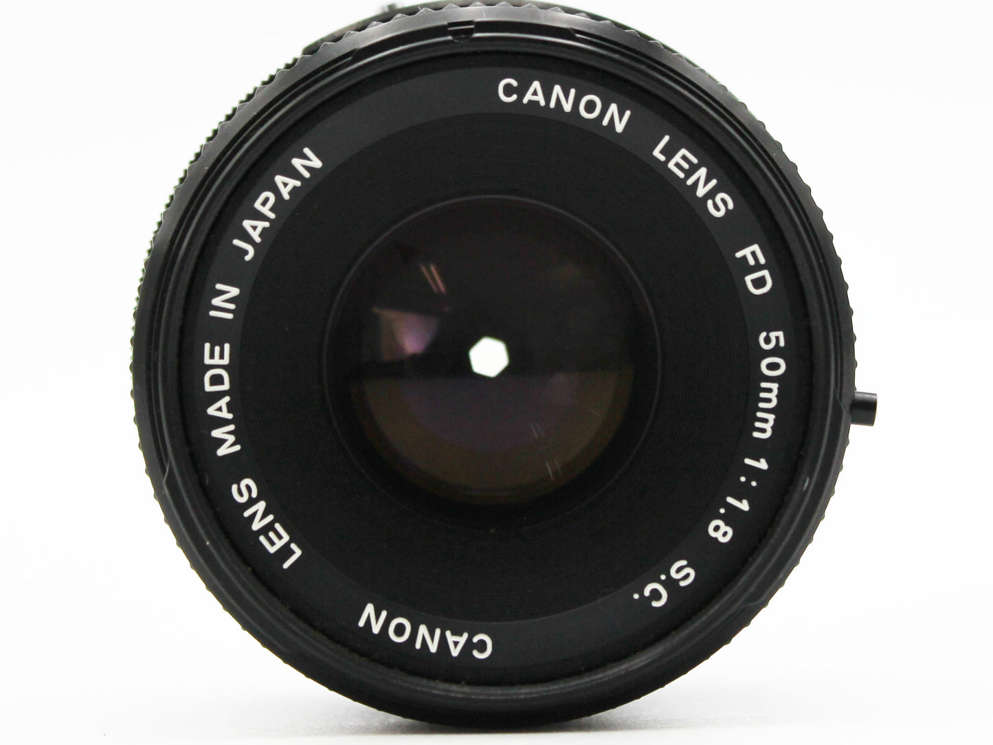 Canon EF Black 35mm SLR Film Camera FD 50mm f/1.8 S.C. Lens JAPAN【Very Good】