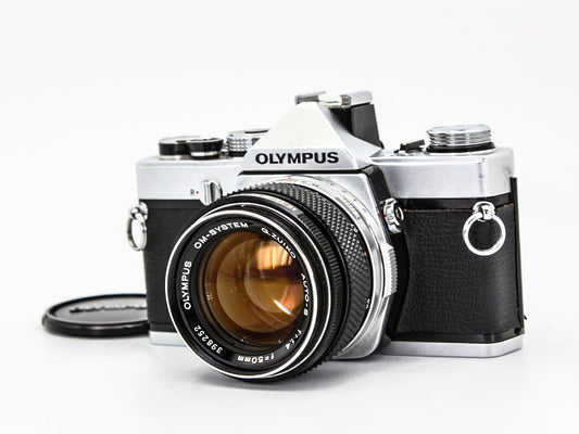 OLYMPUS OM-1MD SLR Film Camera Black G.ZUIKO AUTO-S 50mm f/1.4 Lens JAPAN【Exc+4】