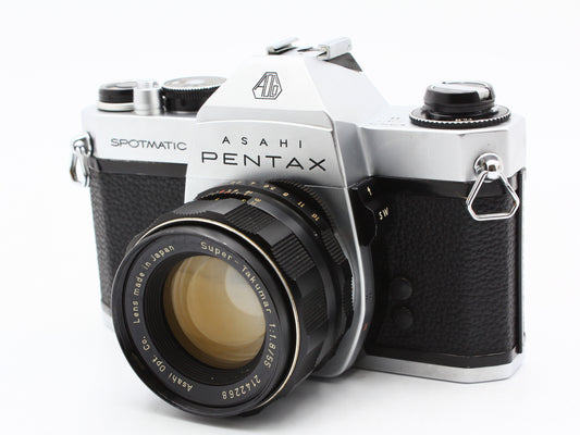 PENTAX SPOTMATIC SP2 SPII Film Camera Super-Takumar 55mm f/1.8 Lens JAPAN【Exc+4】