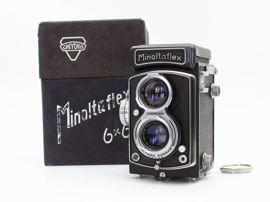 Minoltaflex 6x6 Medium Format Film Camera Rokkor 75mm f/3.5 Lens JAPAN【Exc+3】