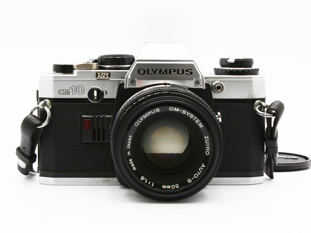 OLYMPUS OM-10 35mm film camera ZUIKO AUTO-S 50mm f/1.8 Lens JAPAN【Exc+3】