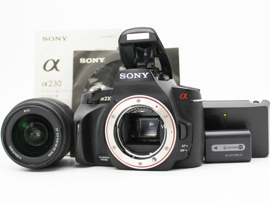 SONY α230 A230 DSLR-A230 10.2 MP Camera 18-55mm f/3.5-5.6 DT Lens【Exc+4】