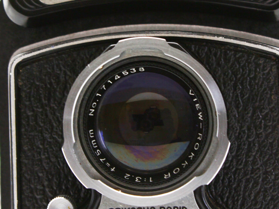Minoltaflex 6x6 Medium Format Film Camera Rokkor 75mm f/3.5 Lens JAPAN【Exc+3】