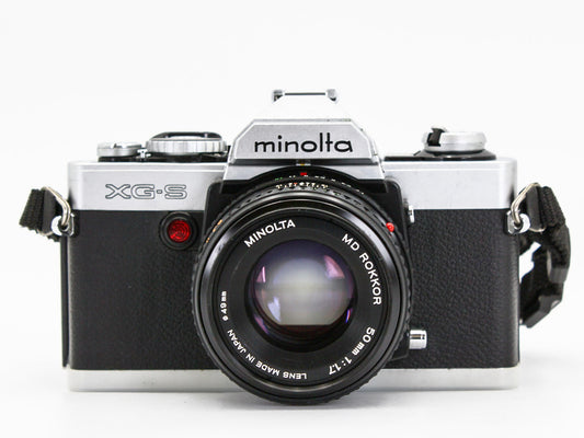 MINOLTA XG-S 35mm SLR Film Camera  MD ROKKOR 50mm f/1.7 Lens JAPAN【Exc+4】