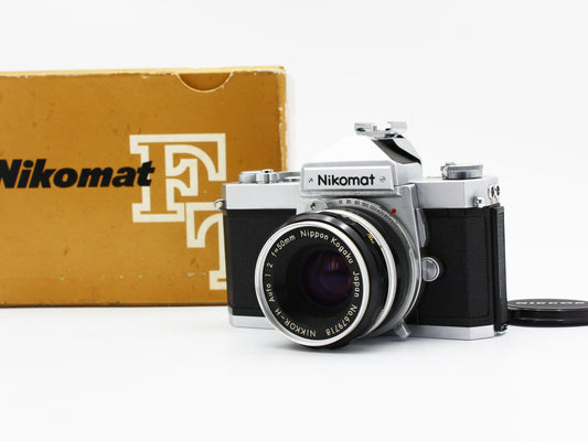 Nikon Nikomat FT Film Camera Nikkor-H Auto 50mm f/2 Non-Ai Lens JAPAN【Exc+3】