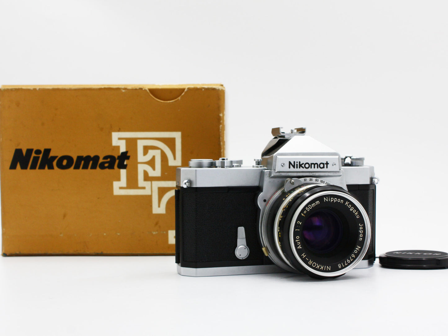 Nikon Nikomat FT Film Camera Nikkor-H Auto 50mm f/2 Non-Ai Lens JAPAN【Exc+3】