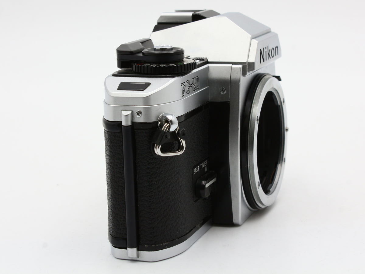 Nikon FG-20 35mm SLR Camera Micro-NIKKOR-P Auto 55mm f/3.5 Lens JAPAN【Exc+4】