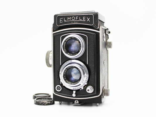Elmoflex TLR 6x6 120 Film Camera Olympus Ziko F.C. 75mm f/3.5 Lens【Exc+3】