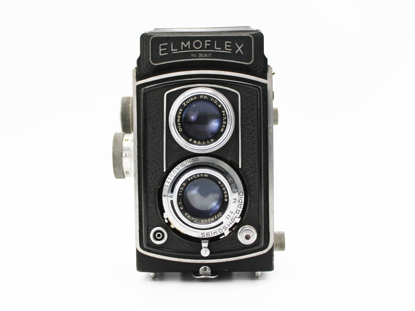 Elmoflex TLR 6x6 120 Film Camera Olympus Ziko F.C. 75mm f/3.5 Lens【Exc+3】