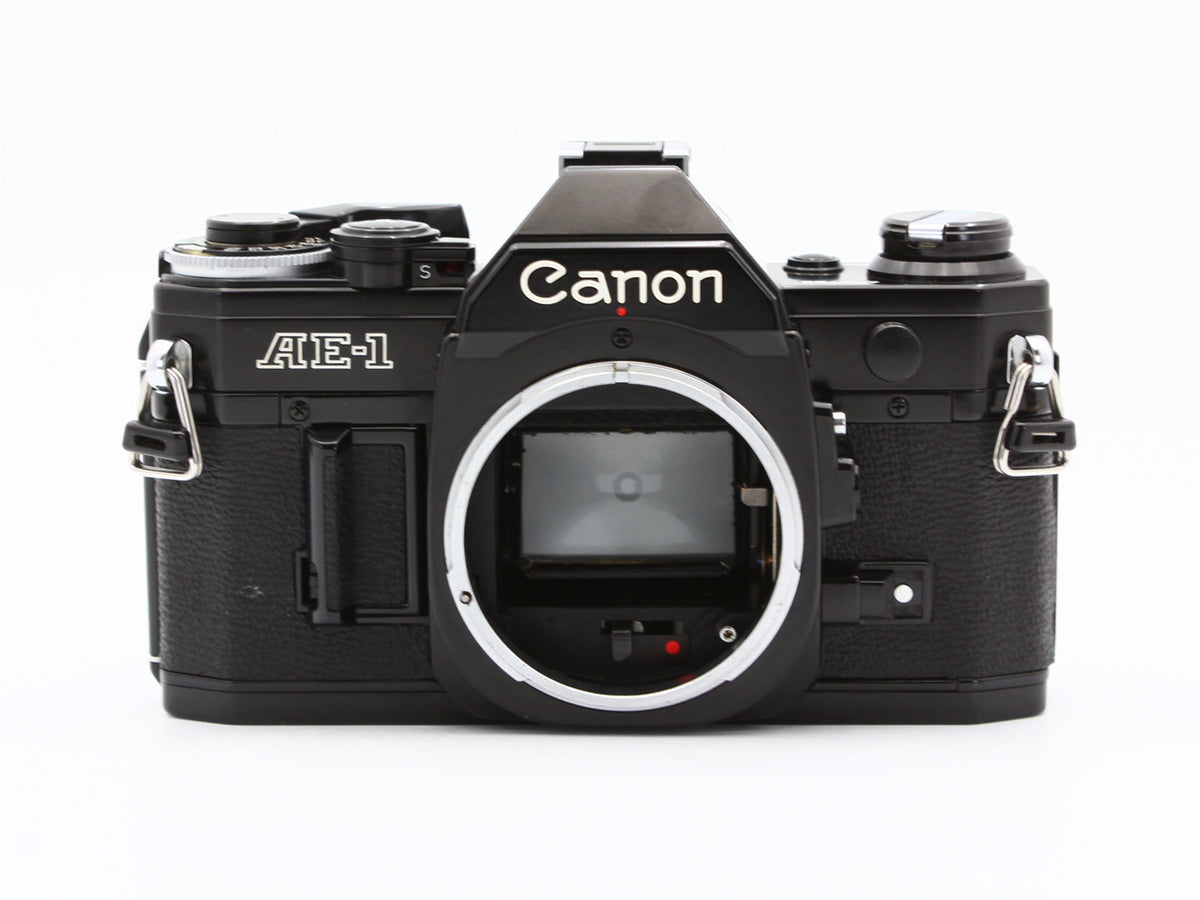 Canon AE-1 Black 35mm SLR Film Camera New FD 50mm f/1.8 Lens from JAPAN【Exc+3】