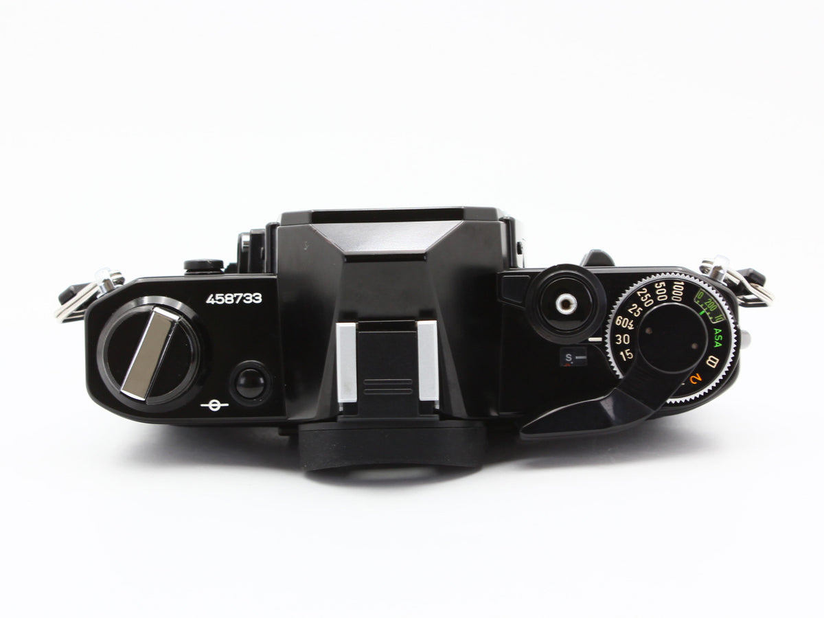 Canon AE-1 Black 35mm SLR Film Camera New FD 50mm f/1.8 Lens from JAPAN【Exc+3】