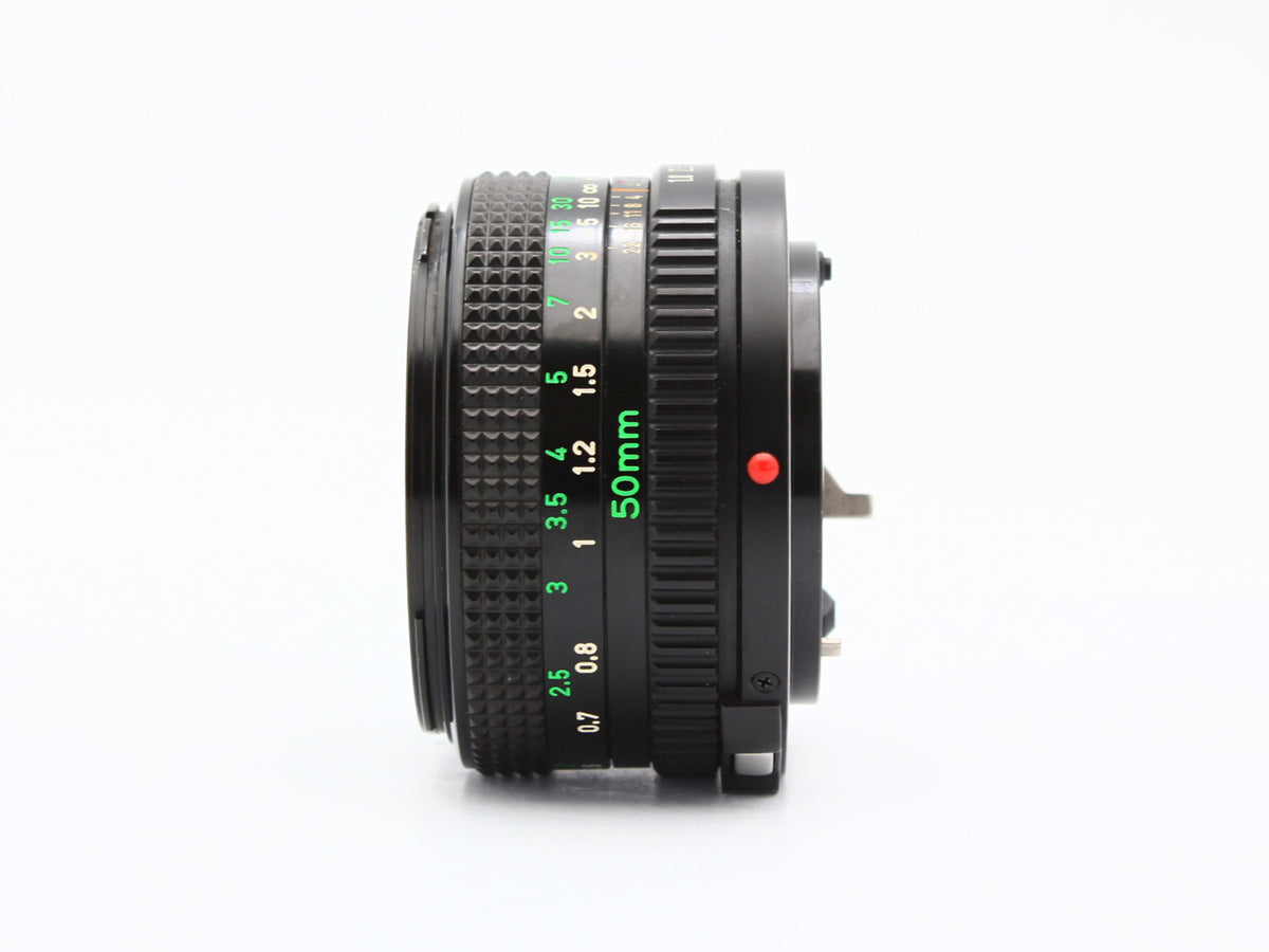 Canon AE-1 Black 35mm SLR Film Camera New FD 50mm f/1.8 Lens from JAPAN【Exc+3】