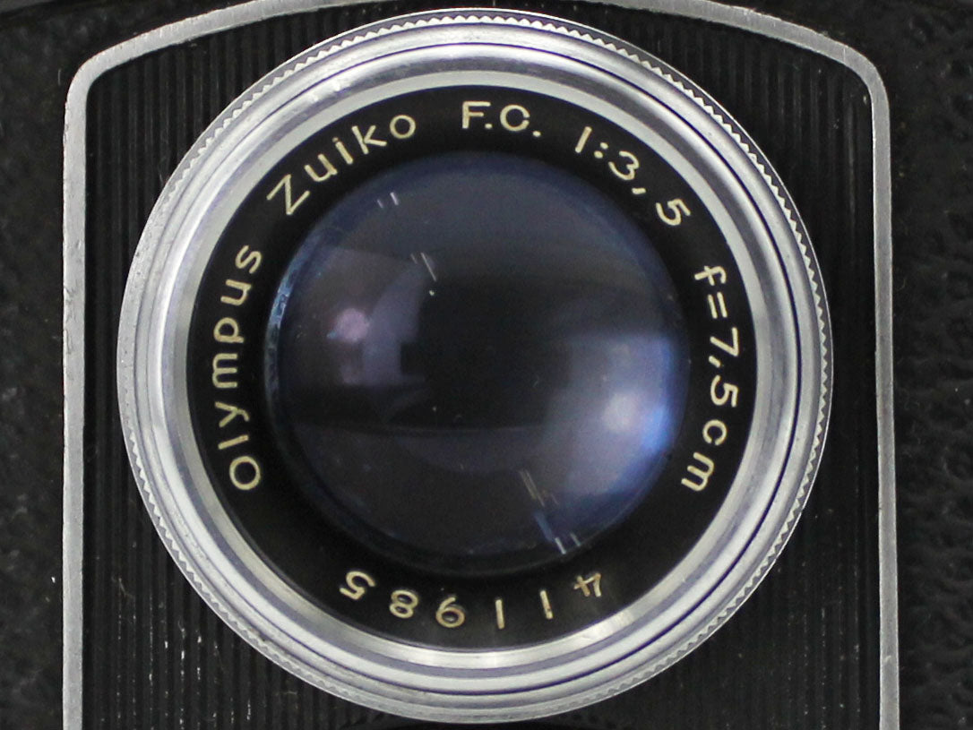 Elmoflex TLR 6x6 120 Film Camera Olympus Ziko F.C. 75mm f/3.5 Lens【Exc+3】