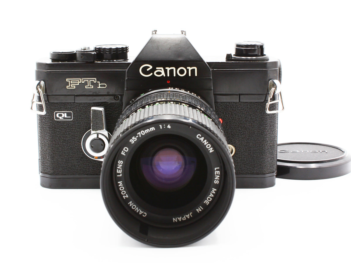 Canon FTb QL SLR Film Camera Black NewFD Zoom 35-70mm f/4 Lens from JAPAN【Exc+4】