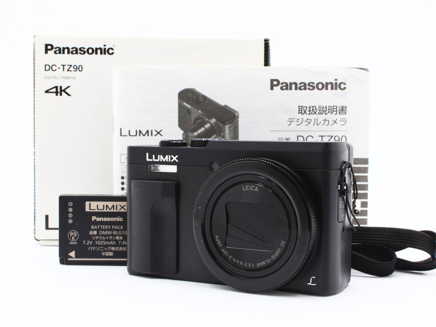 Panasonic LUMIX DC-TZ90 Black Digital camera Leica 30x Zoom Lens JAPAN【Exc+5】