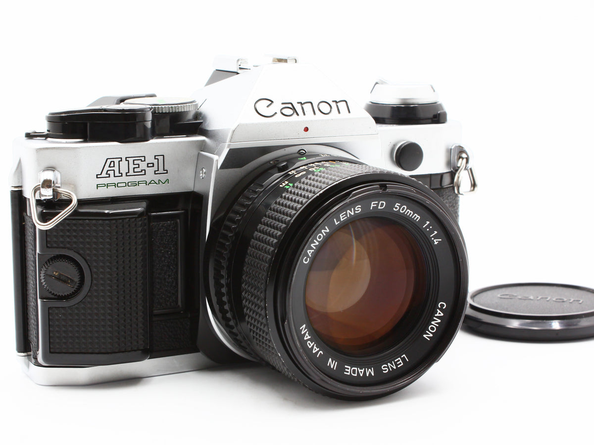 Canon AE-1 PROGRAM 35mm SLR Film Camera NEW FD 50mm f/1.4 Lens from JAPAN【Exc+4】