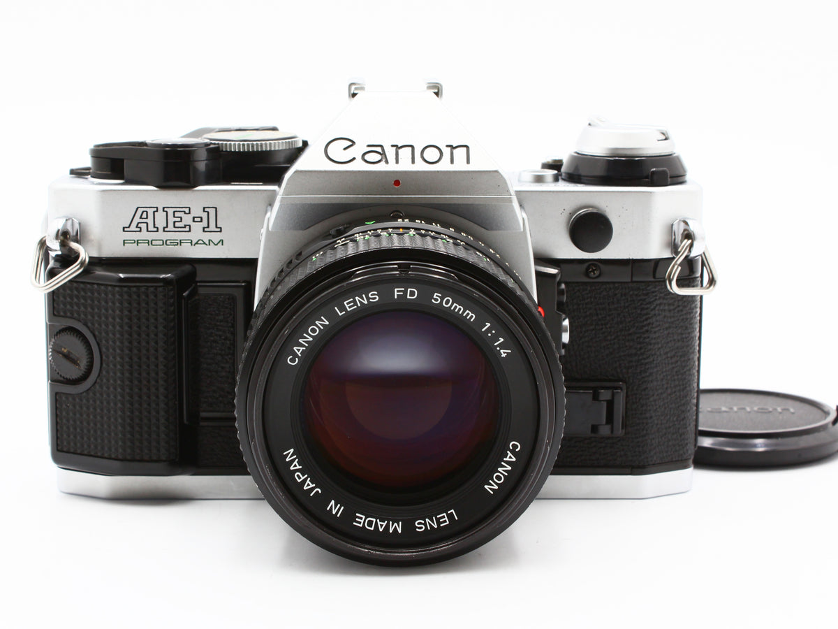 Canon AE-1 PROGRAM 35mm SLR Film Camera NEW FD 50mm f/1.4 Lens from JAPAN【Exc+4】