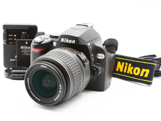 Nikon D40X Camera NIKKOR DX AF-S DS 18-55mm f/3.5-5.6GII ED Lens JAPAN【NearMint】