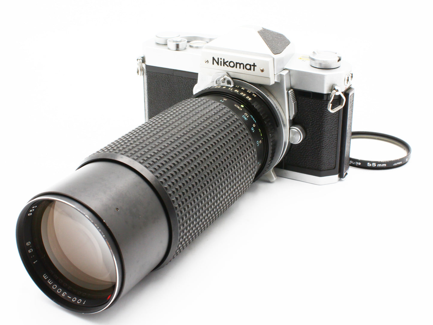 Nikomat FTN Film Camera Tokina RMC 100-300mm f/5.6 Zoom Lens for Nikon Ai【As-is】