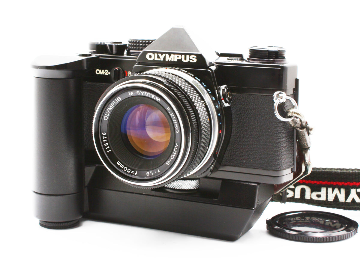 OLYMPUS OM-2N Black 35mm SLR Film Camera F.Zuiko Auto-S 50mm F1.8【Very Good】