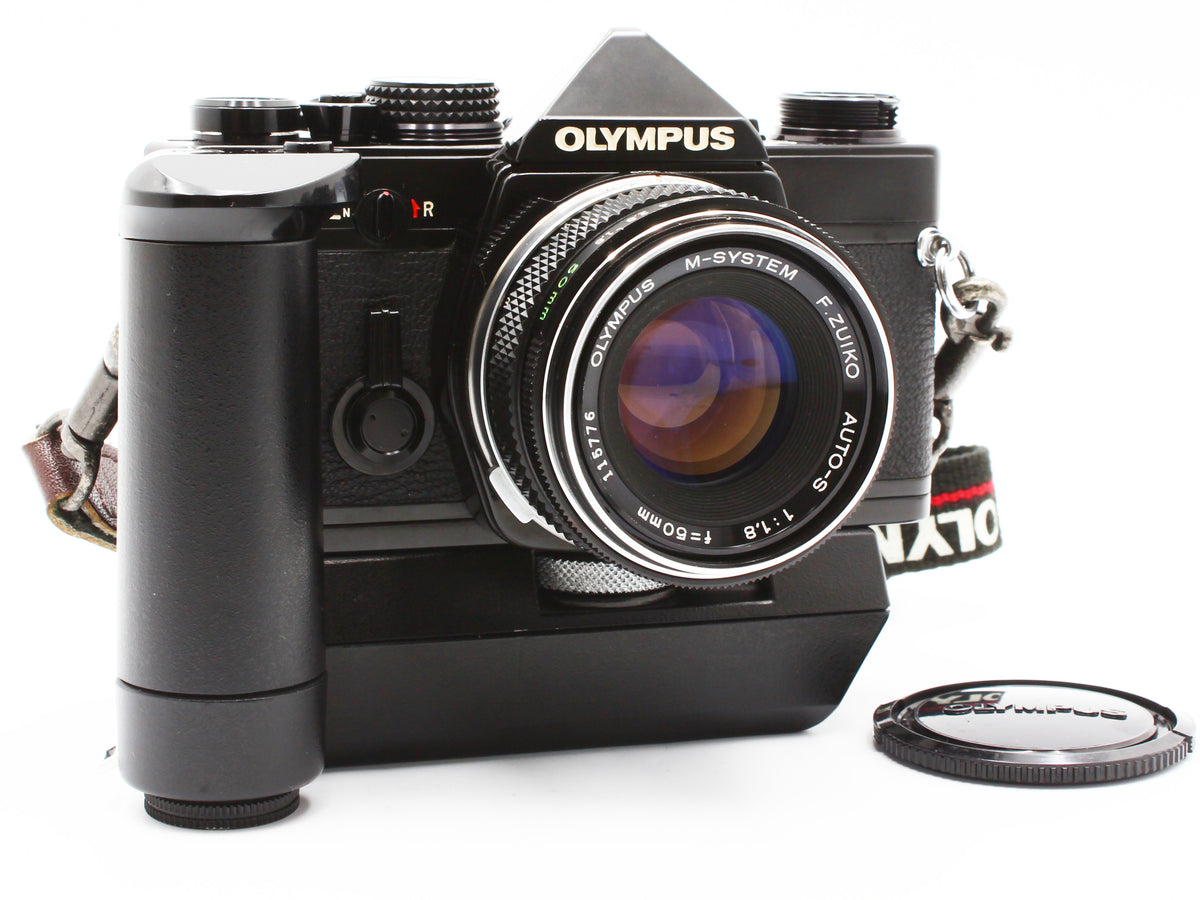OLYMPUS OM-2N Black 35mm SLR Film Camera F.Zuiko Auto-S 50mm F1.8【Very Good】
