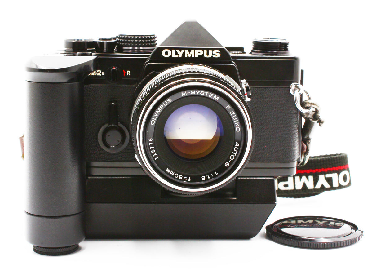 OLYMPUS OM-2N Black 35mm SLR Film Camera F.Zuiko Auto-S 50mm F1.8【Very Good】