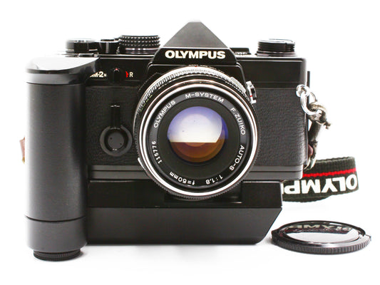 OLYMPUS OM-2N Black 35mm SLR Film Camera F.Zuiko Auto-S 50mm F1.8【Very Good】