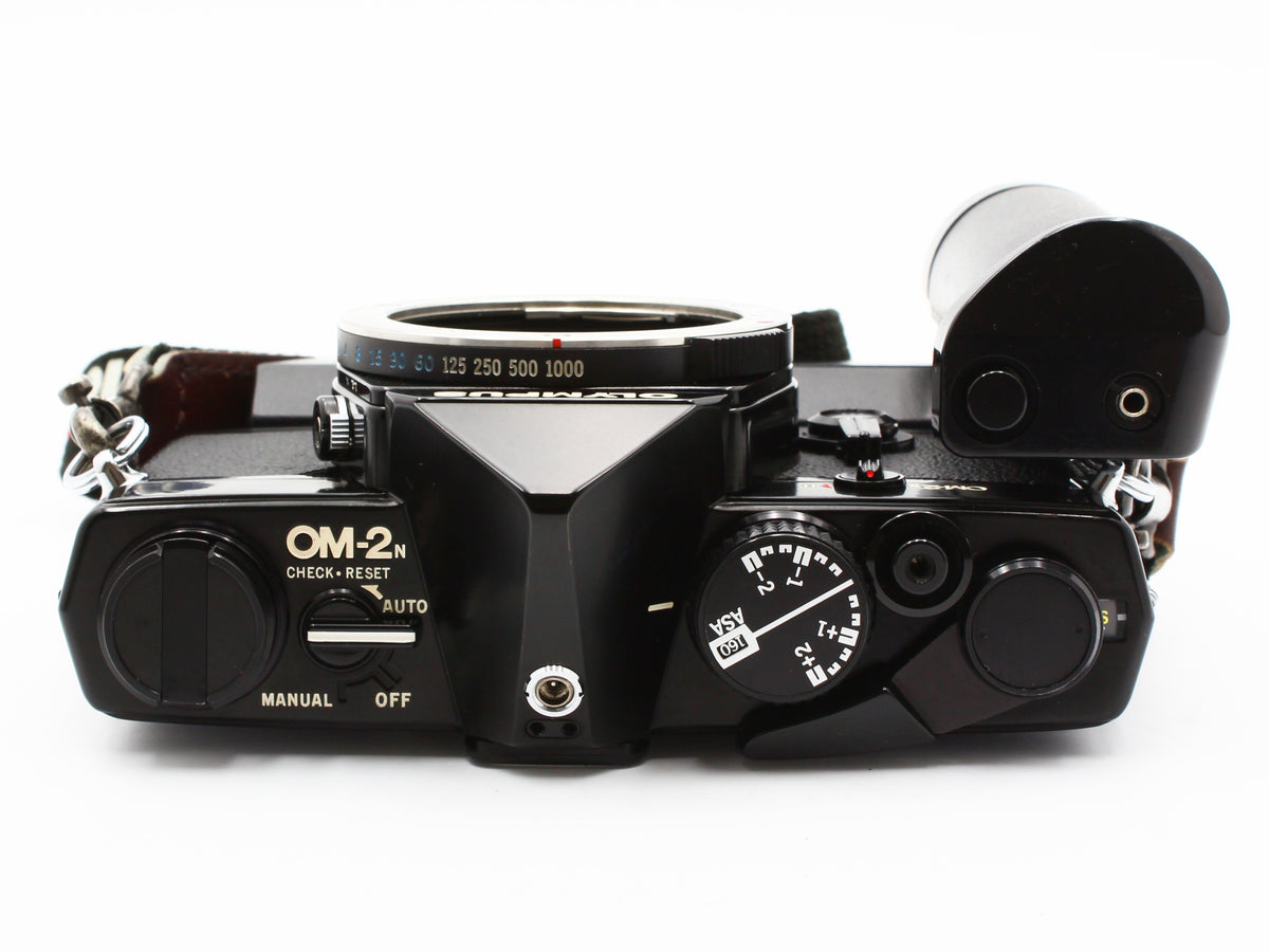 OLYMPUS OM-2N Black 35mm SLR Film Camera F.Zuiko Auto-S 50mm F1.8【Very Good】
