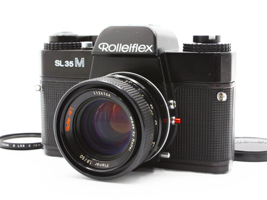Rolleiflex SL35M 35mm SLR Film Camera Rollei-HFT Planar 50mm F1.8 Lens【VeryGood】