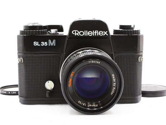 Rolleiflex SL35M 35mm SLR Film Camera Rollei-HFT Planar 50mm F1.8 Lens【VeryGood】