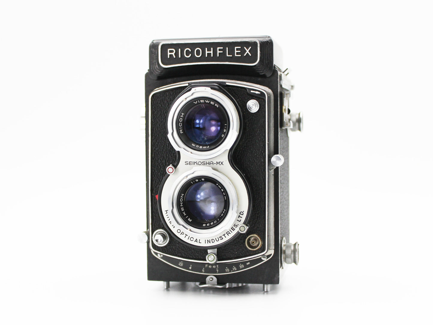 Ricoh Ricohflex New Dia 6x6 TLR Camera 80mm f/3.5 Lens from JAPAN【Very Good】