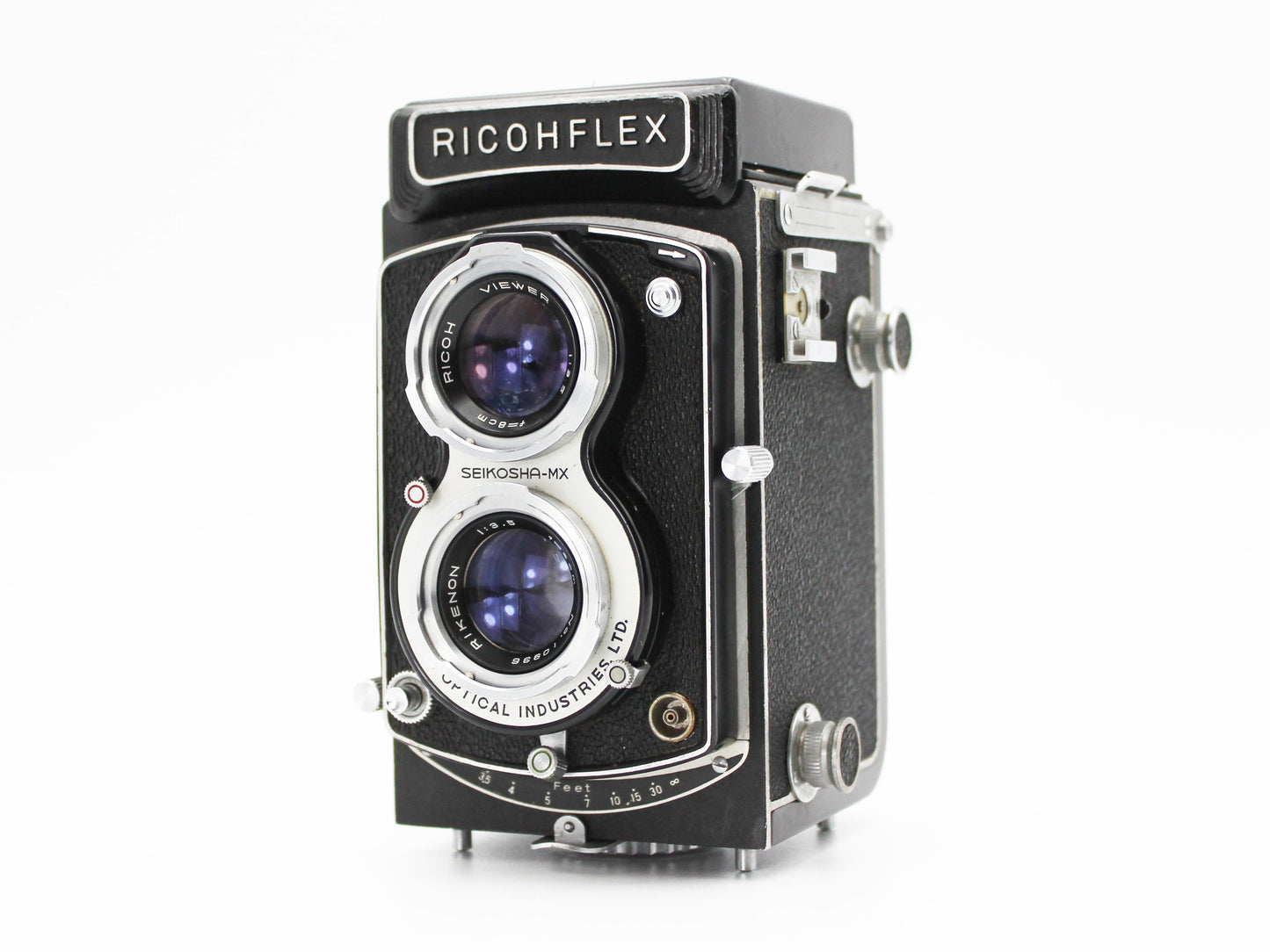 Ricoh Ricohflex New Dia 6x6 TLR Camera 80mm f/3.5 Lens from JAPAN【Very Good】