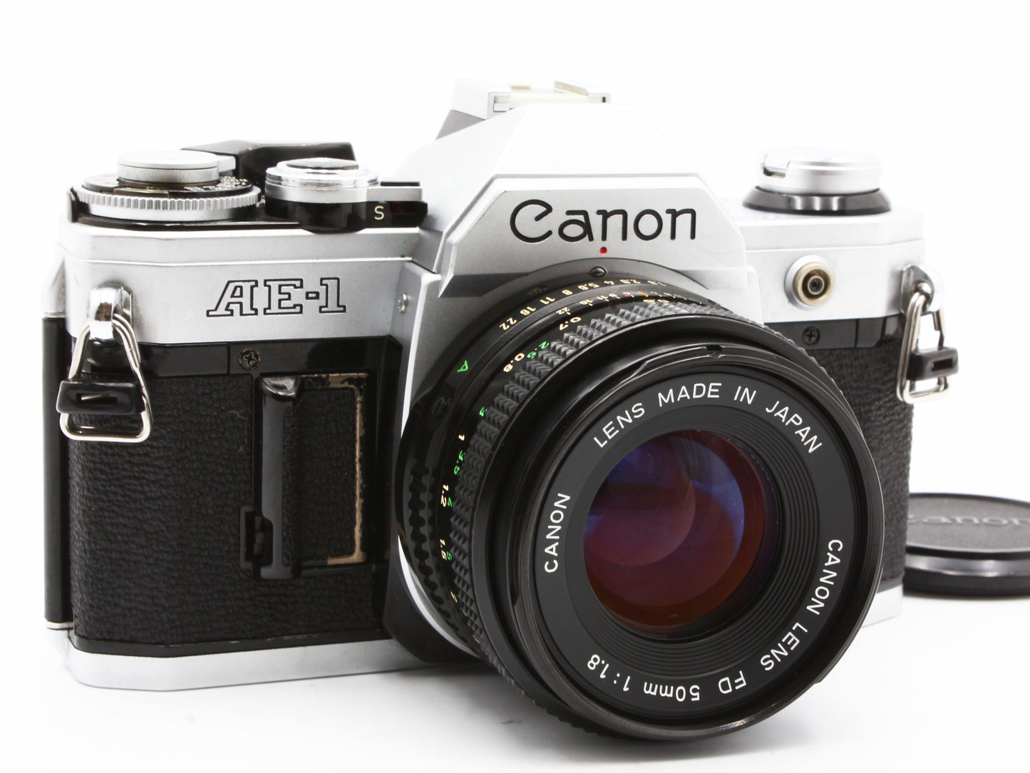 Canon AE-1 35mm SLR Film Camera NEW FD 50mm f/1.8 Lens from JAPAN【Exc+4】