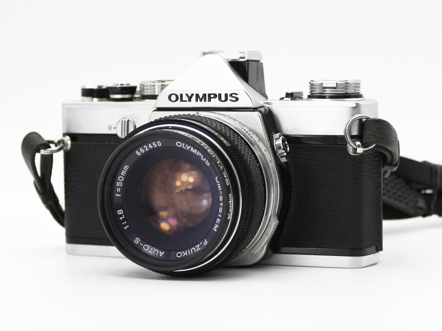 Olympus OM-1 SLR Film Camera F.Zuiko AUTO-S 50mm f/1.8 from JAPAN【Very Good】