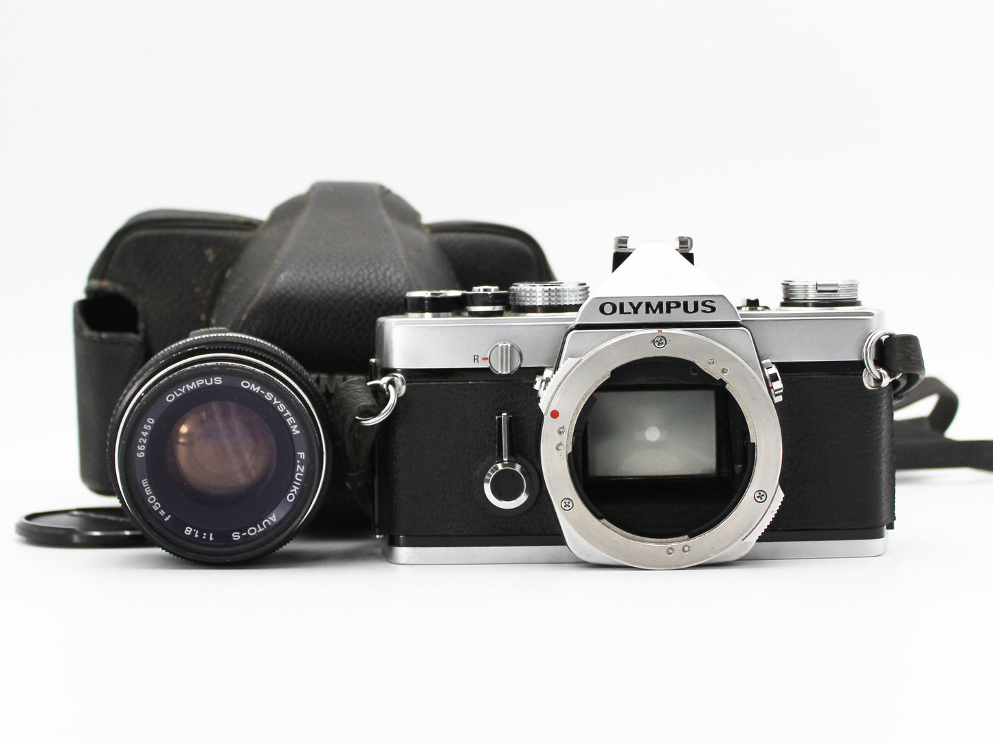 Olympus OM-1 SLR Film Camera F.Zuiko AUTO-S 50mm f/1.8 from JAPAN【Very Good】
