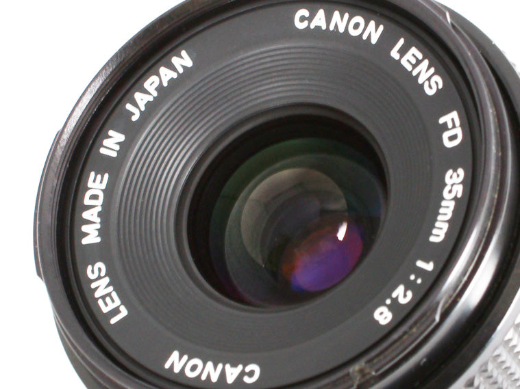 Canon FD 35mm f/2.8 Manual Focus Wide Lens from JAPAN 【Exc+5】