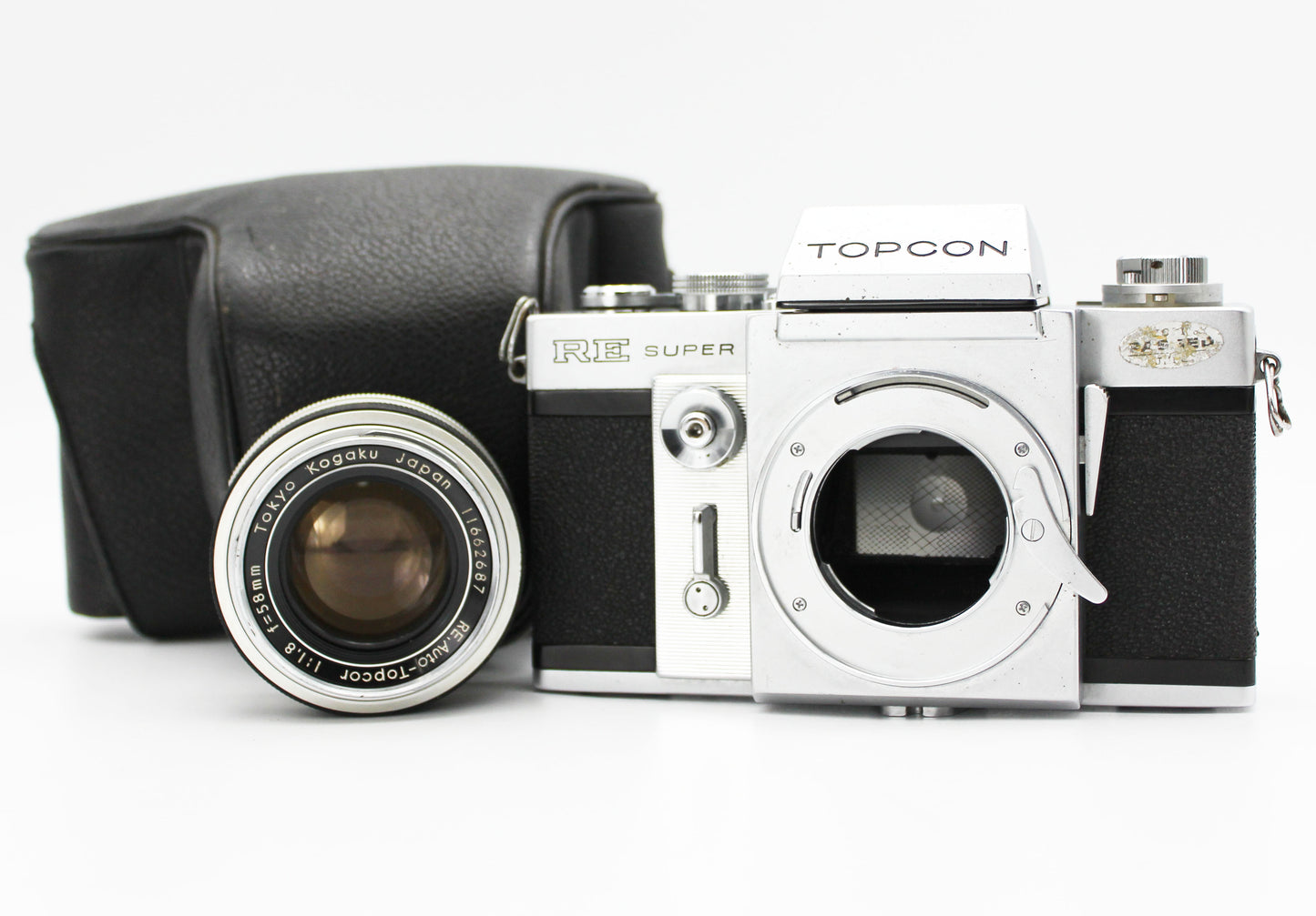 TOPCON RE SUPER SLR Film Camera RE Auto-Topcor 58mm f/1.8 Lens JAPAN【Exc+3】