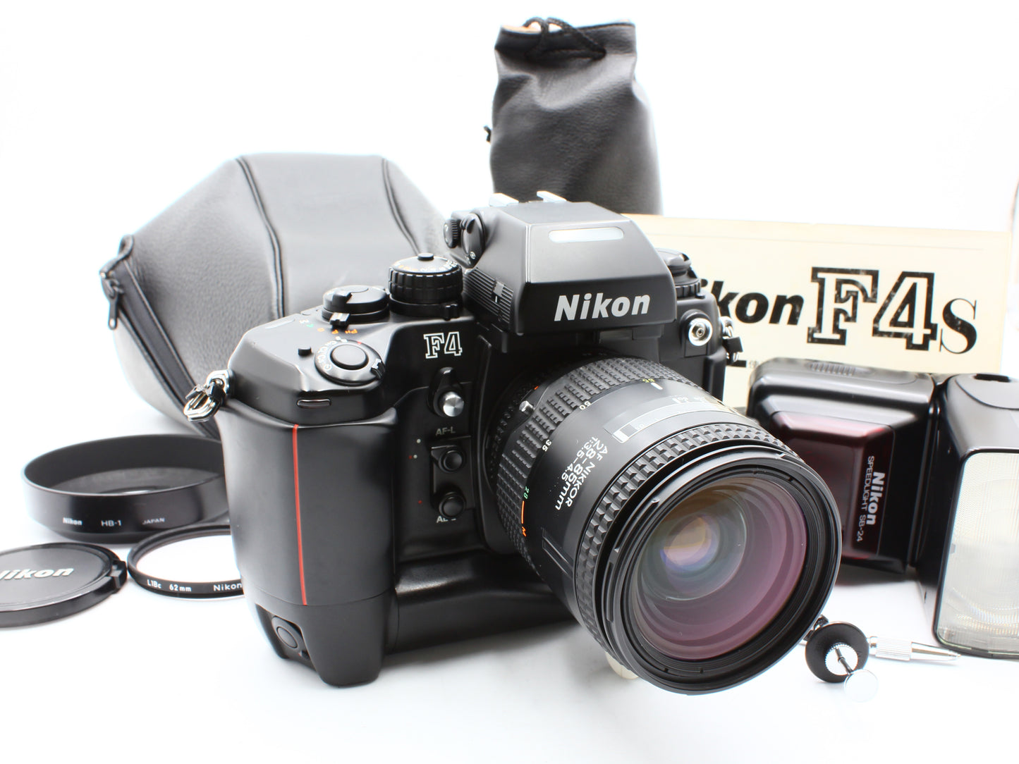 Nikon F4S 35mm Film Camera MB-21 NIKKOR AF 28-85mm f/3.5-4.5 Lens JAPAN【Exc+4】