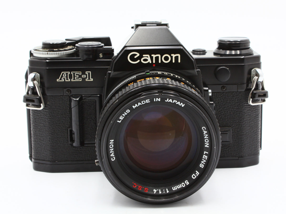 Canon AE-1 35mm SLR Film Camera FD 50mm f/1.4 S.S.C. Lens from JAPAN【Exc+3】
