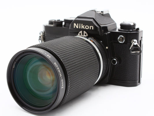 Nikon FM Black 35mm Film Camera Nikkor 35-135mm f3.5-4.5 Lens【Very Good】