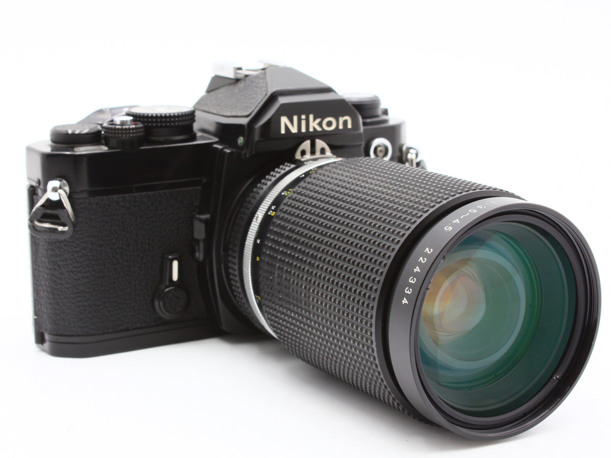 Nikon FM Black 35mm Film Camera Nikkor 35-135mm f3.5-4.5 Lens【Very Good】