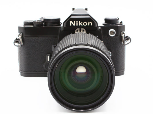 Nikon FM Black 35mm Film Camera Nikkor 35-135mm f3.5-4.5 Lens【Very Good】