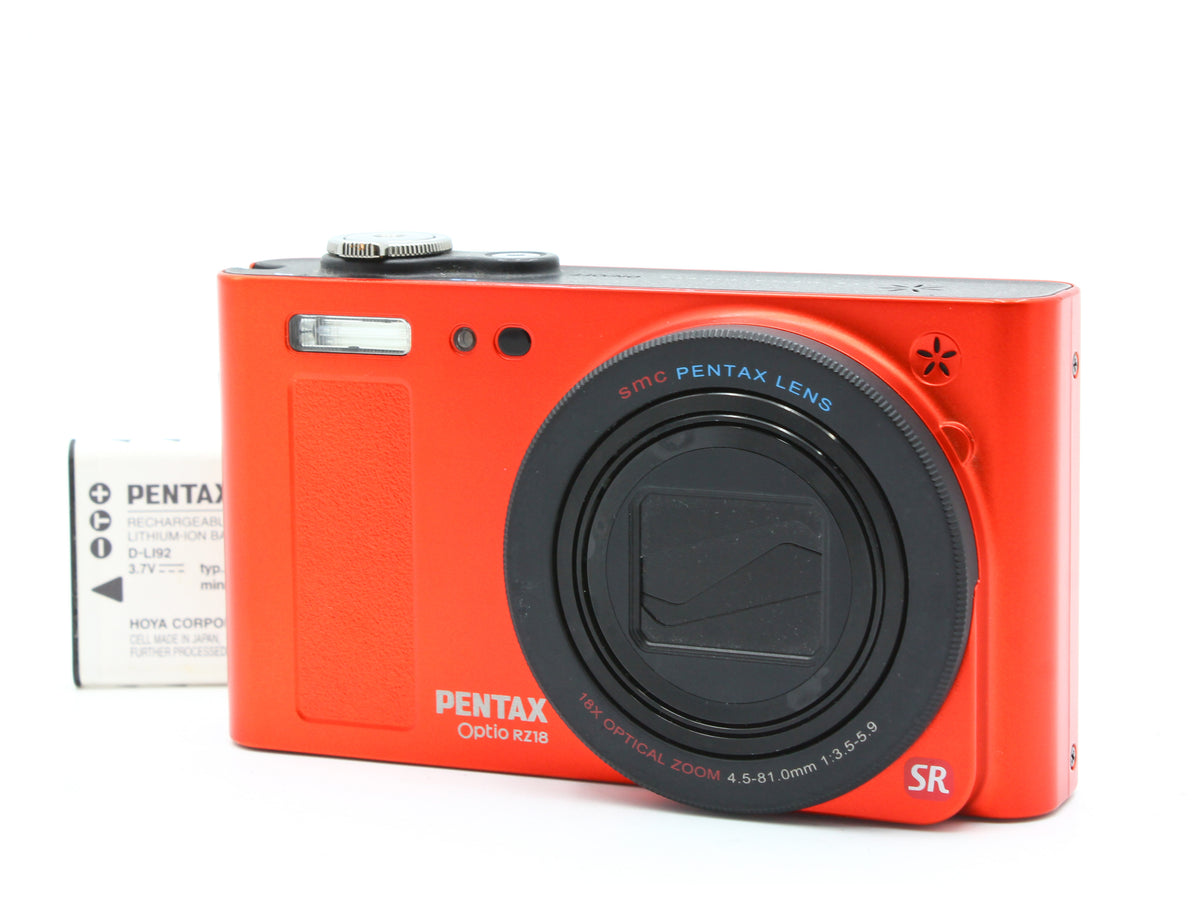 PENTAX Optio RZ18 16.0MP 4.5-81mm f/3.5-5.9 18x Optical Zoom Lens JAPAN【Exc+5】