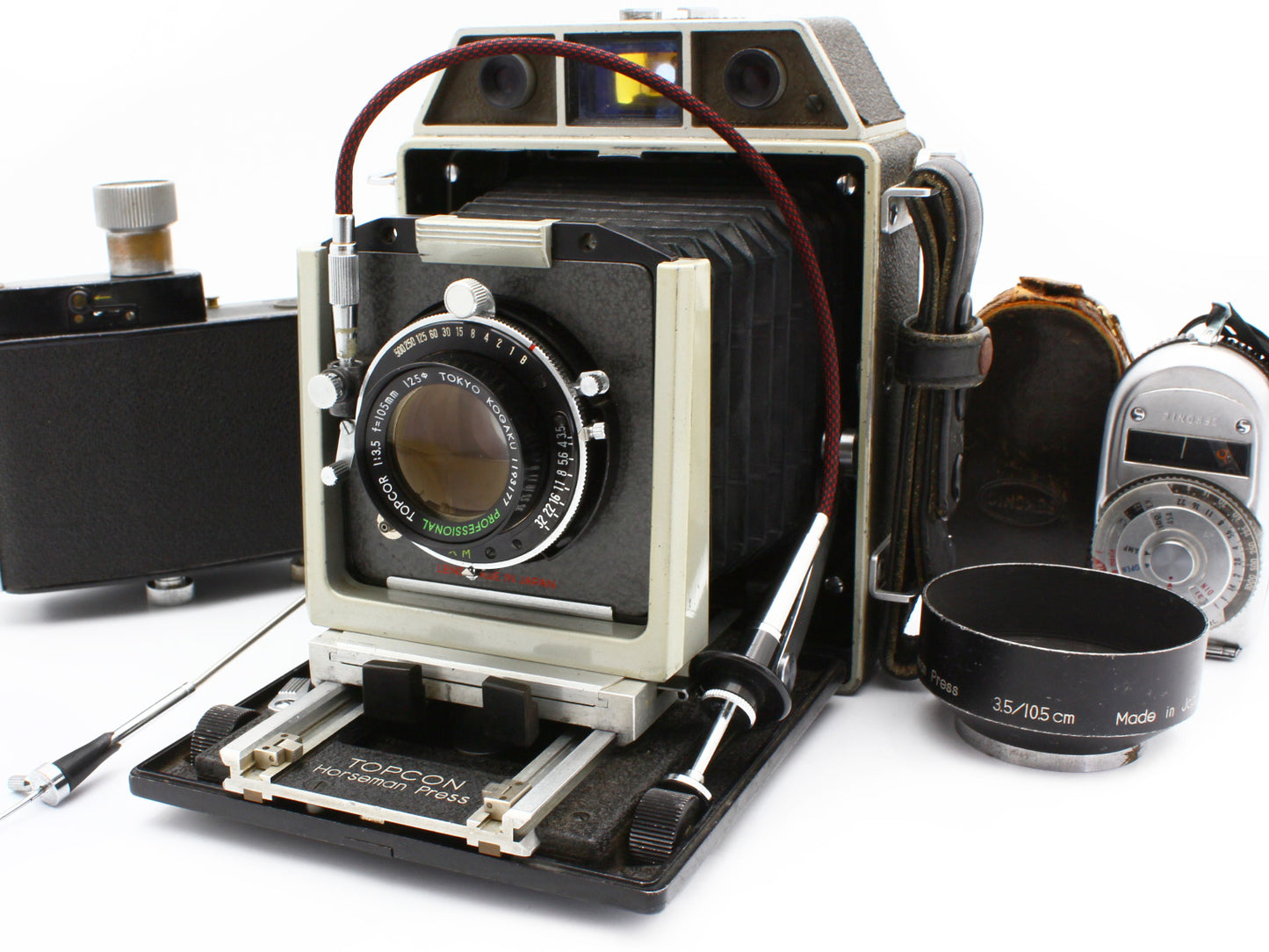 Topcon Horseman Press Film Camera Pro Topcor 105mm f/3.5 Accessories【Very Good】