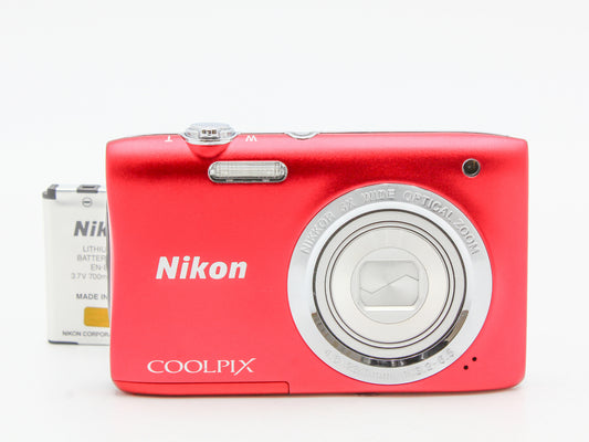 NIKON COOLPIX S2900 Digital Camera 4.6-23mm f/3.2-6.5 5x Zoom Lens JAPAN【Exc+5】