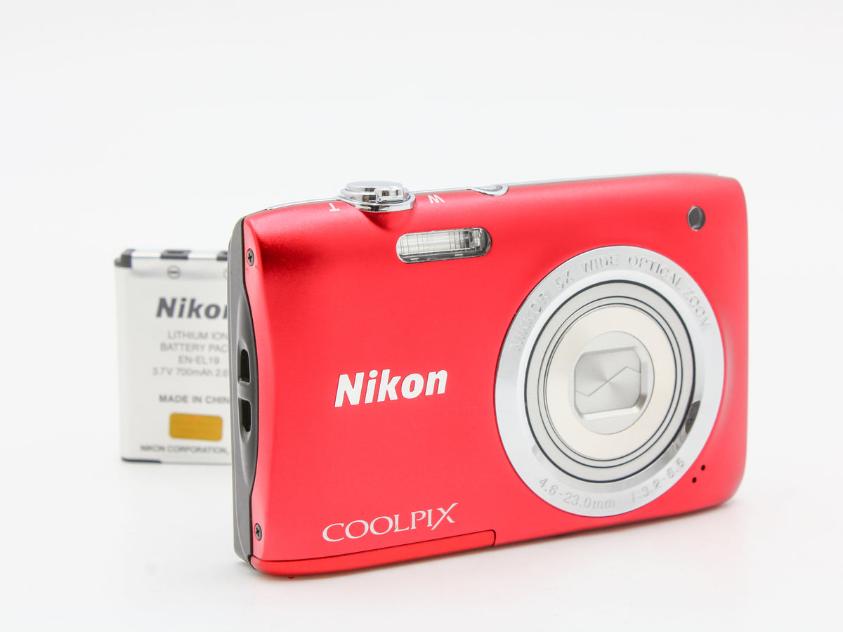 NIKON COOLPIX S2900 Digital Camera 4.6-23mm f/3.2-6.5 5x Zoom Lens JAPAN【Exc+5】